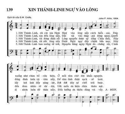 Xin Thánh Linh Ngự Vào Lòng