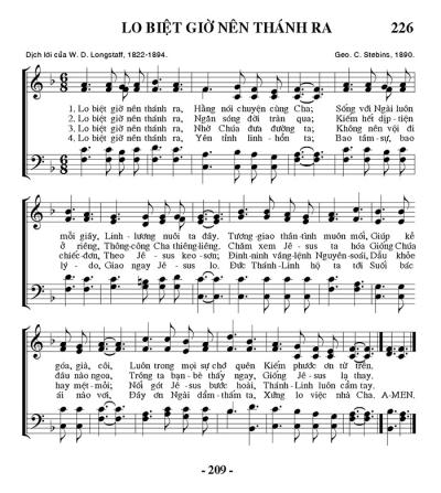 Lo Biệt Giờ Nên Thánh Ra