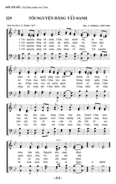 Tôi Nguyện Dâng Tất Sanh