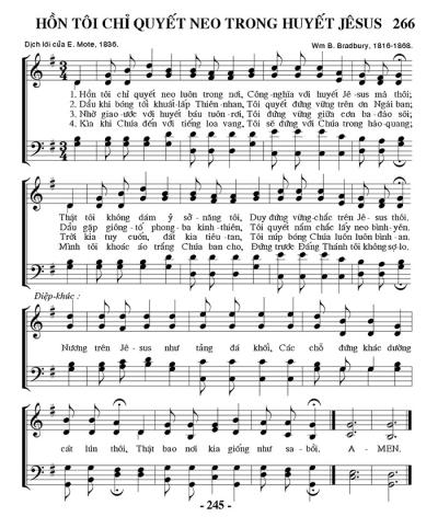 Hồn Tôi Chỉ Quyết Neo Trong Huyết Jesus