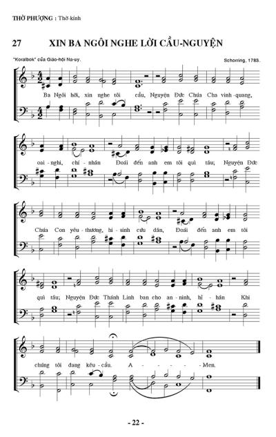 Xin Ba Ngôi Nghe Lời Cầu Nguyện