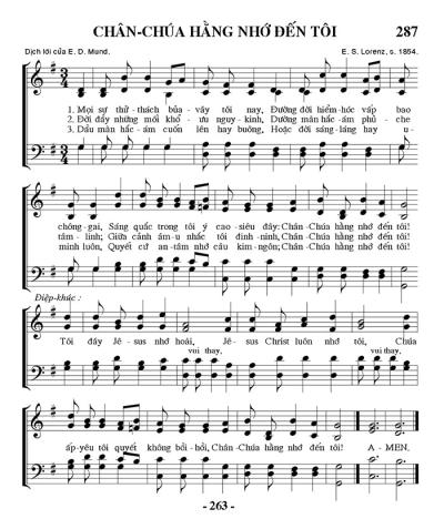 Chân Chúa Hằng Nhớ Đến Tôi