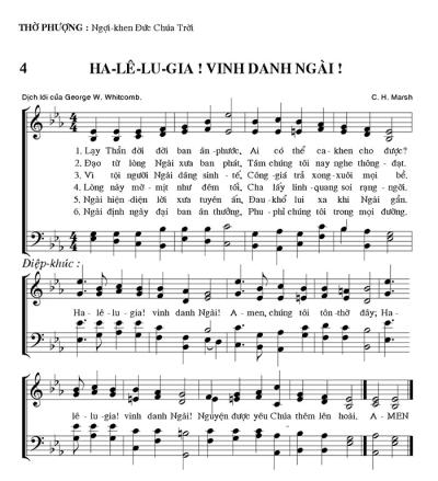 Ha-lê-lu-gia! Vinh Danh Ngài