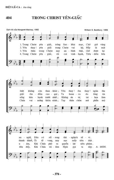 Trong Christ Yên Giấc