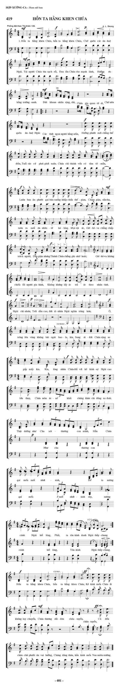 Hồn Ta Hằng Khen Chúa