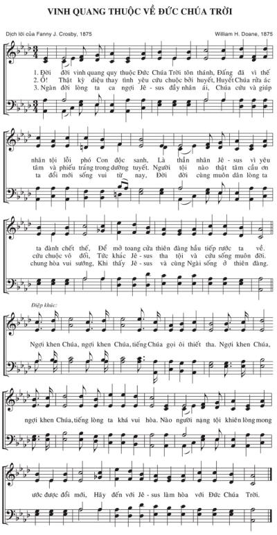 Vinh Quang Thuộc Về Đức Chúa Trời