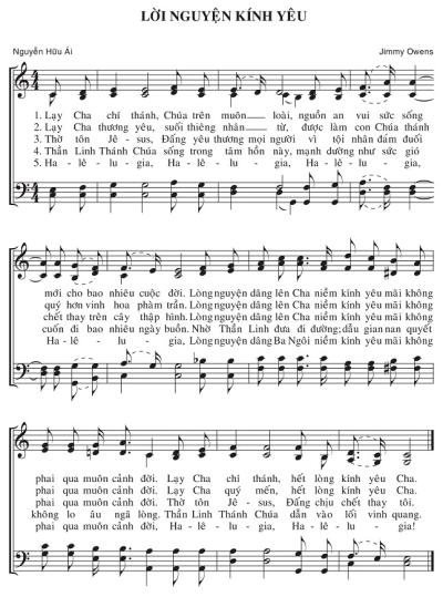 Lời Nguyện Kính Yêu