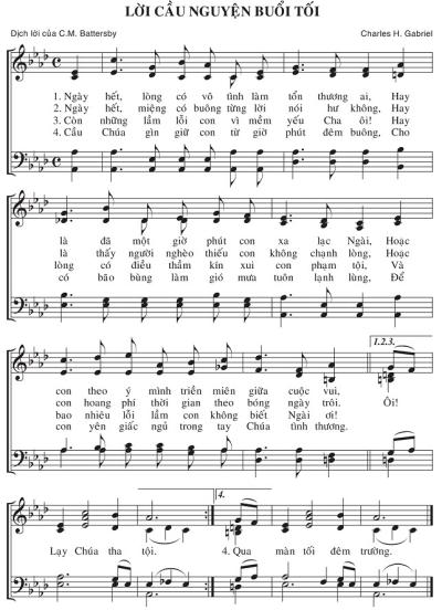 Lúc Cầu Nguyện Buổi Tối