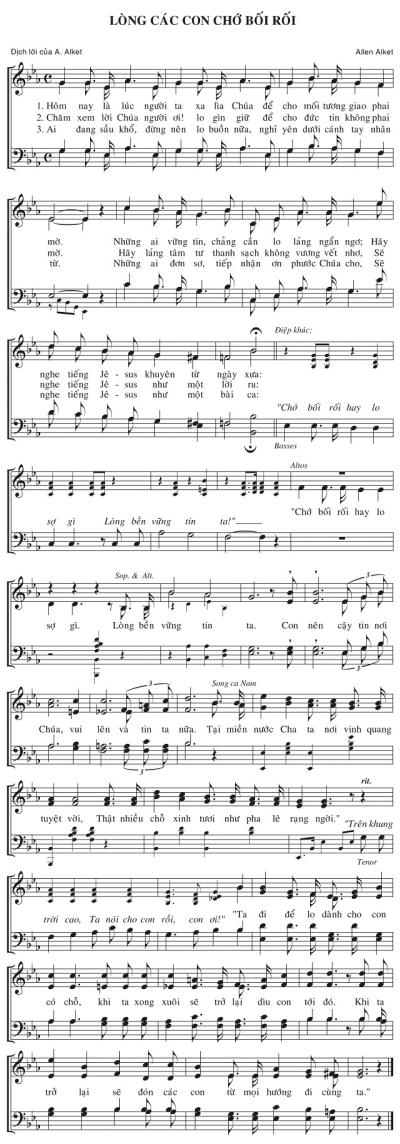 Lòng Các Con Chớ Bối Rối