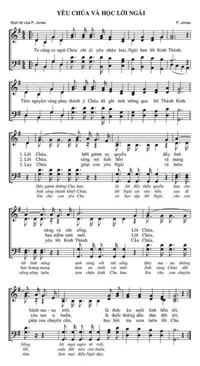 Yêu Chúa Và Học Lời Ngài