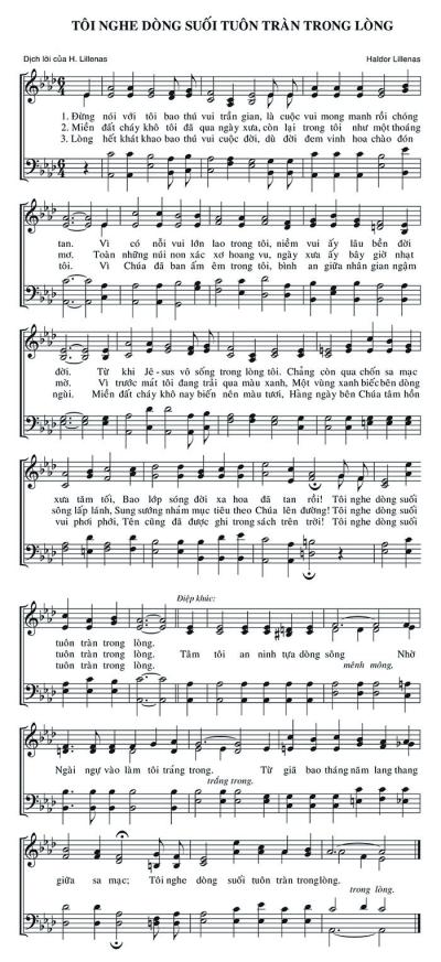 Tôi Nghe Dòng Suối Tuôn Tràn Trong Lòng