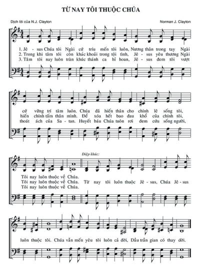 Từ Nay Tôi Thuộc Chúa