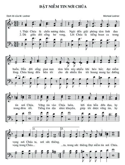 Đặt Niềm Tin Nơi Chúa