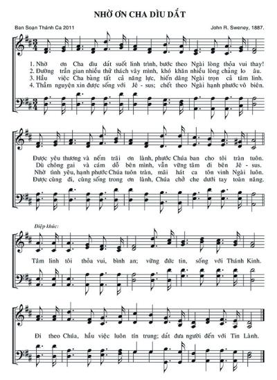 Nhờ Ơn Cha Dìu Dắt