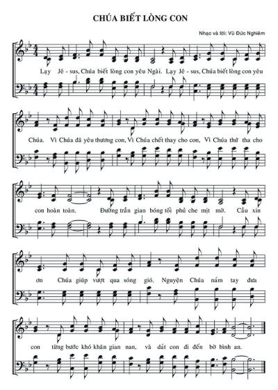 Chúa Biết Lòng Con