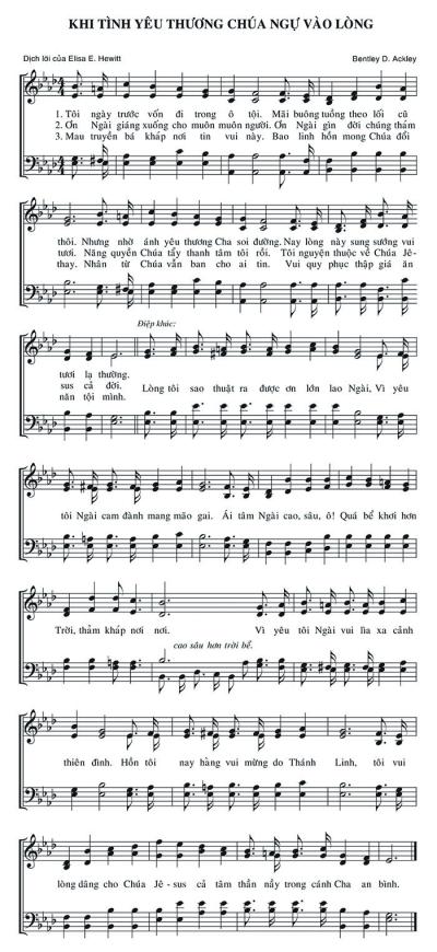 Khi Tình Yêu Thương Chúa Ngự Vào Lòng