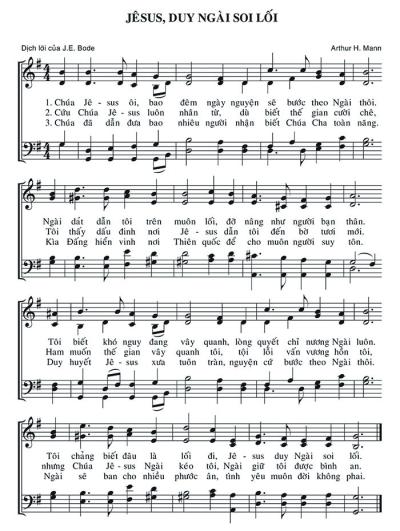 Jêsus, Duy Ngài Soi Lối