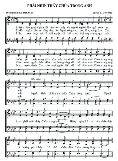 Phải Nhìn Thấy Chúa Trong Anh