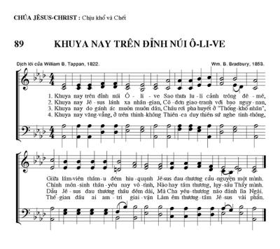 Khuya Nay Trên Đỉnh Núi Ô-li-ve