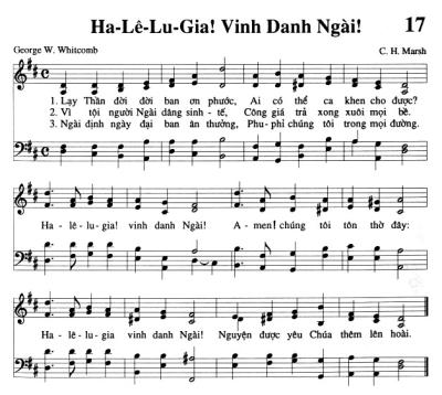 Ha-lê-lu-gia! Vinh Danh Ngài!