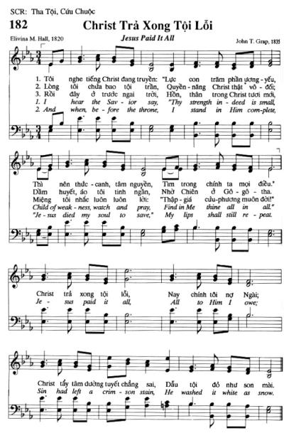 Christ Trả Xong Tội Lỗi