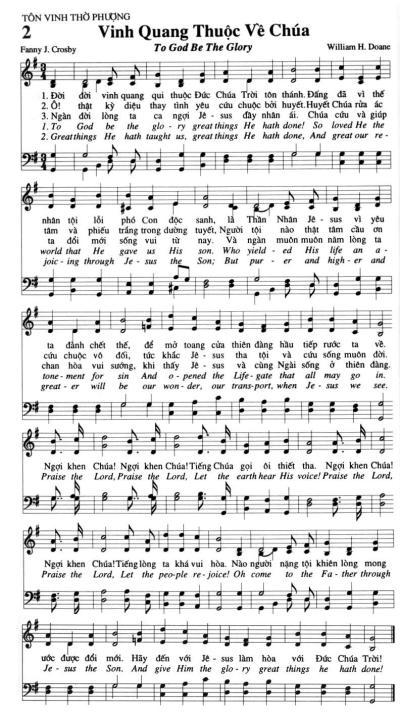 Vinh Quang Thuộc Về Chúa