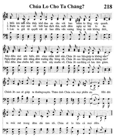 Chúa Lo Cho Ta Chăng?