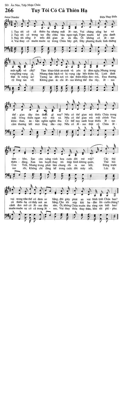 Tuy Tôi Có Cả Thiên Hạ