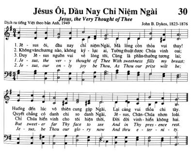 Jêsus Ôi, Dầu Nay Chỉ Niệm Ngài