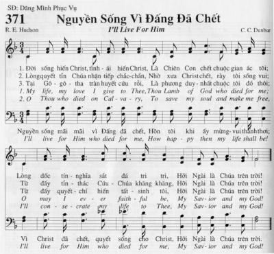 Nguyện Sống Vì Đấng Đã Chết