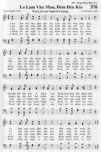 Lo Làm Việc Mau Đêm Đến Kia