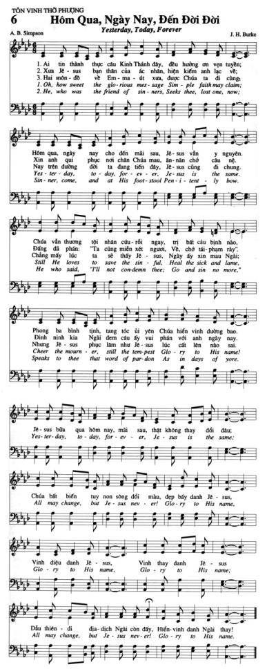 Hôm Qua, Ngày Nay, Ðến Ðời Ðời