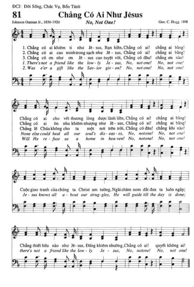 Chẳng Có Ai Như Jesus