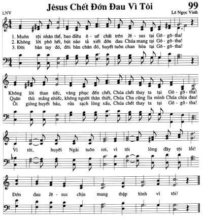 Jêsus Chết Đớn Đau Vì Tôi
