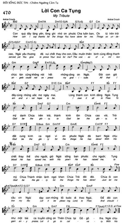 Lời Con Ca Tụng
