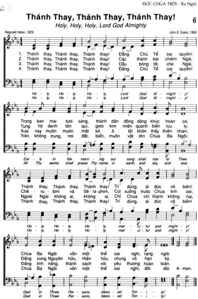 Thánh Thay, Thánh Thay, Thánh Thay