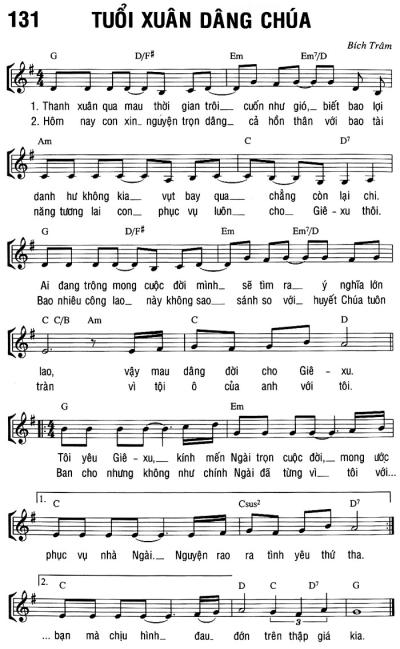 TUỔI XUÂN DÂNG CHÚA