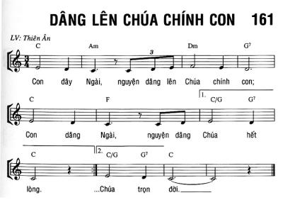 DÂNG LÊN CHÚA CHÍNH CON