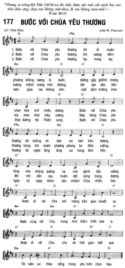 BƯỚI VỚI CHÚA YÊU THƯƠNG