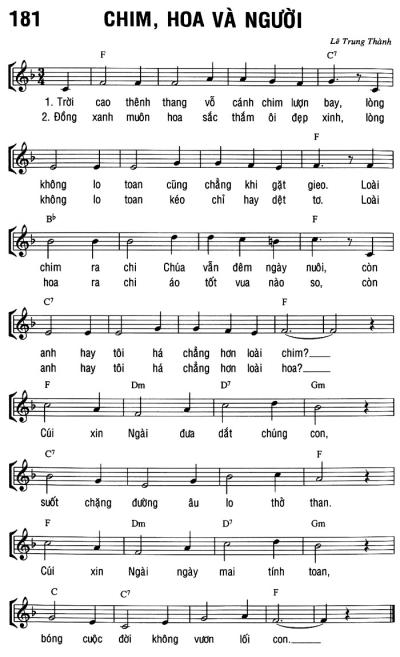 CHIM HOA VÀ NGƯỜI