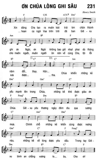 ƠN CHÚA LÒNG GHI SÂU