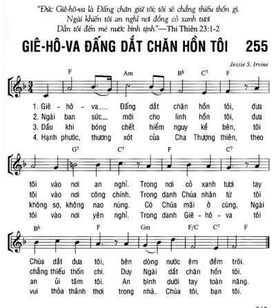 GIÊ-HÔ-VA, ĐẤNG DẮT CHĂN HỒN TÔI