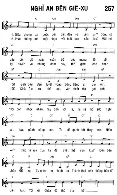 NGHỈ AN BÊN GIÊ-XU