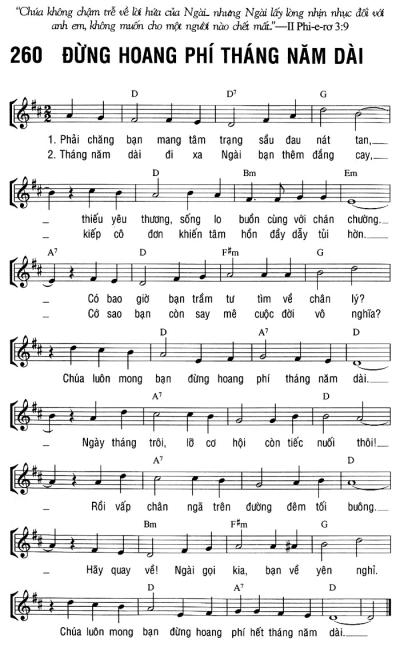 ĐỪNG HOANG PHÍ THÁNG NĂM DÀI