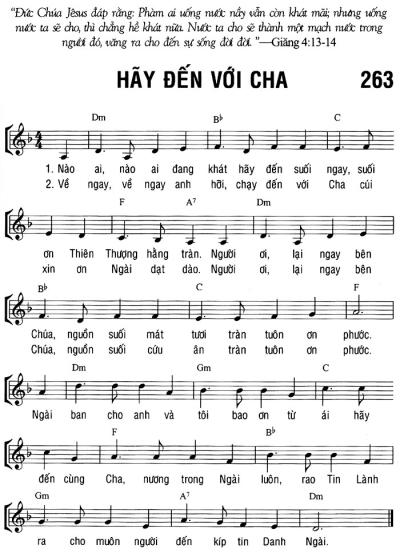 HÃY ĐẾN VỚI CHA