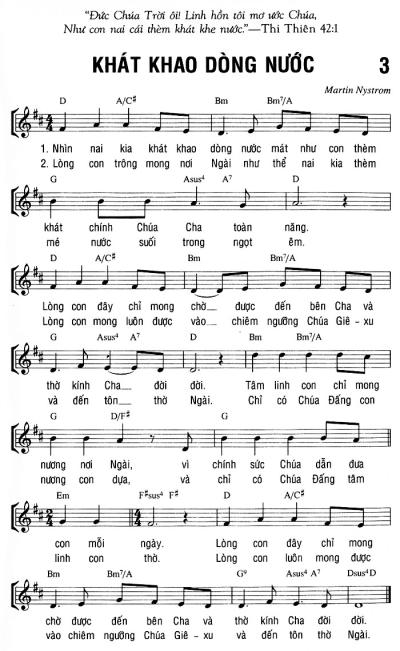 KHÁT KHAO DÒNG NƯỚC