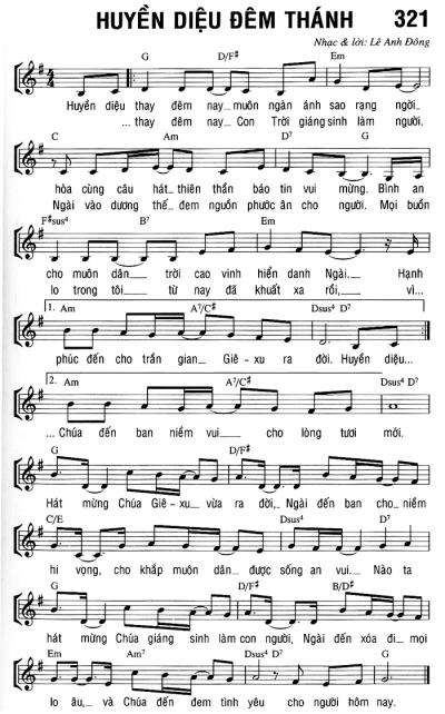 HUYỀN DIỆU ĐÊM THÁNH