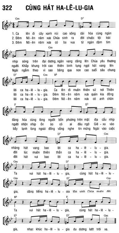 CÙNG HÁT LÊN HA-LÊ-LU-GIA