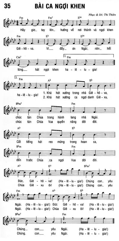 BÀI CA NGỢI KHEN