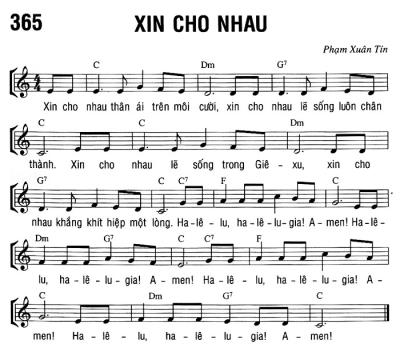 XIN CHO NHAU
